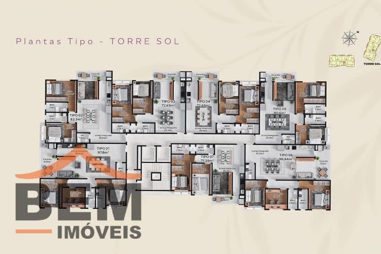 Apartamento para Venda com 2 quartos e 65m² no bairro Fazenda, em Itajaí