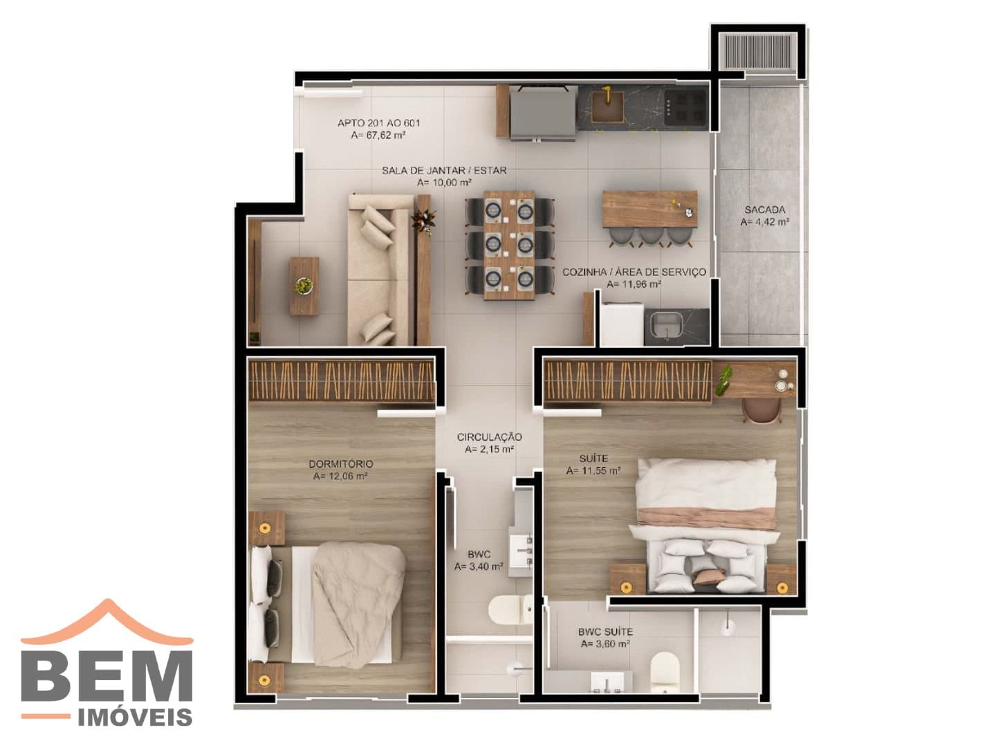 Apartamento para Venda com 2 quartos e 79m² no bairro Areias, em Camboriú