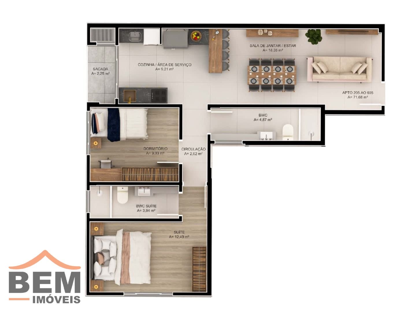 Apartamento para Venda com 2 quartos e 84m² no bairro Areias, em Camboriú