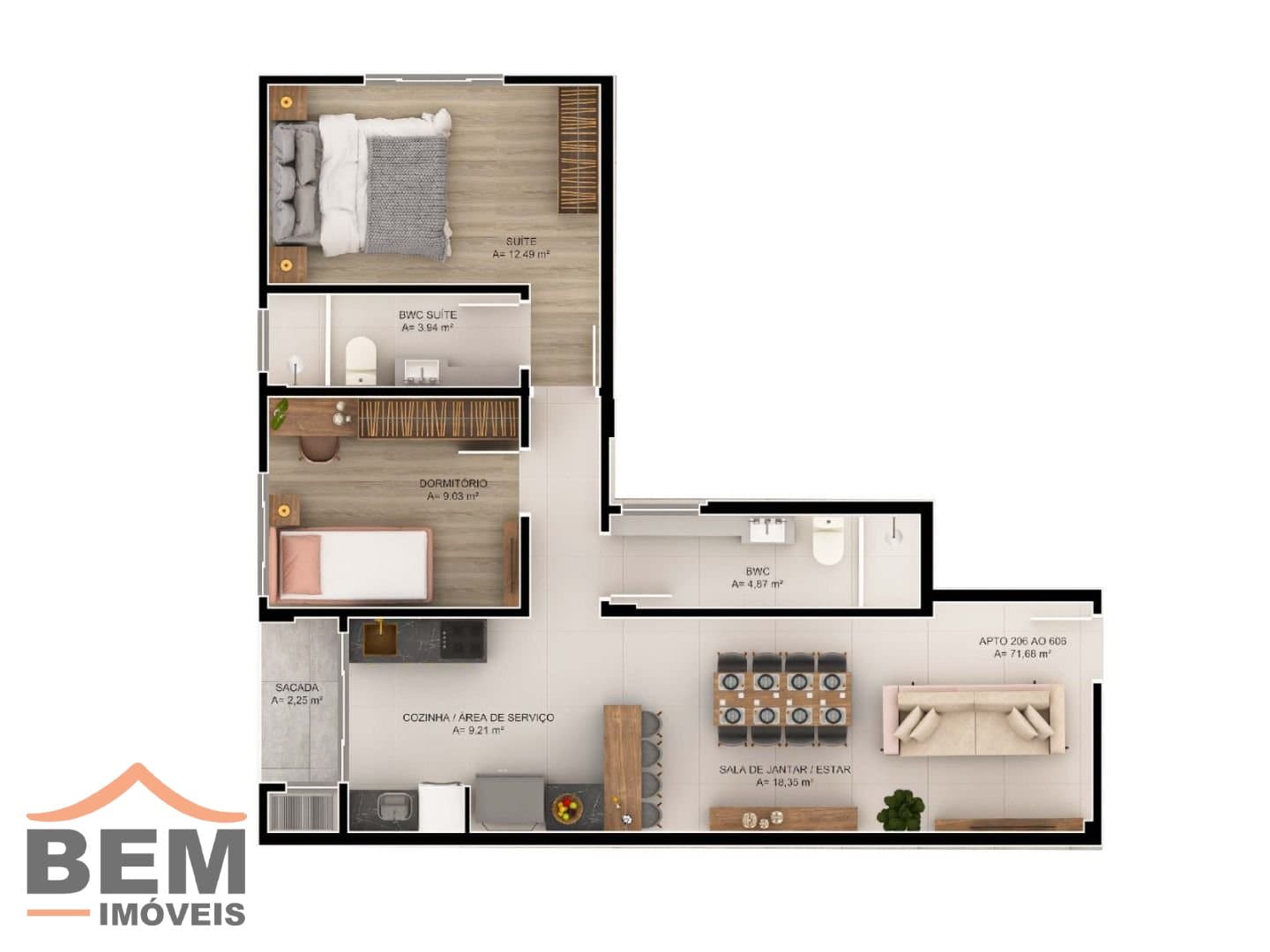 Apartamento para Venda com 2 quartos e 84m² no bairro Areias, em Camboriú