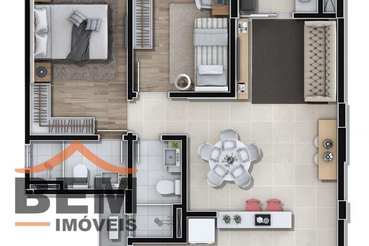 Apartamento para Venda com 2 quartos e 71m² no bairro São Judas, em Itajaí