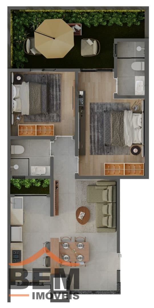 Apartamento para Venda com 2 quartos e 62m² no bairro Itacolomi, em Balneário Piçarras