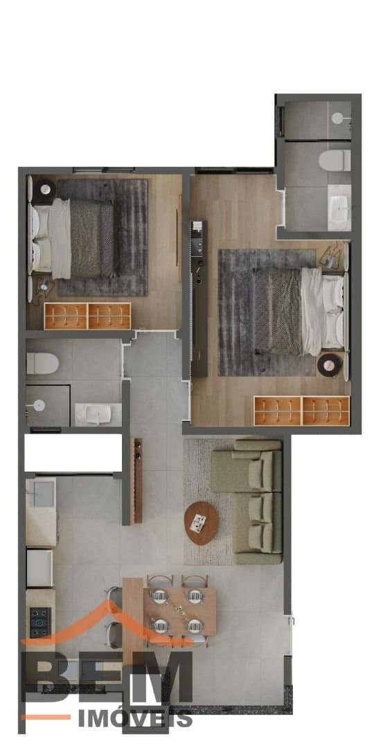 Apartamento para Venda com 2 quartos e 62m² no bairro Itacolomi, em Balneário Piçarras