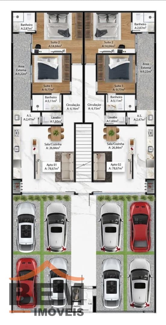 Apartamento para Venda com 2 quartos e 78m² no bairro Itaipava, em Itajaí