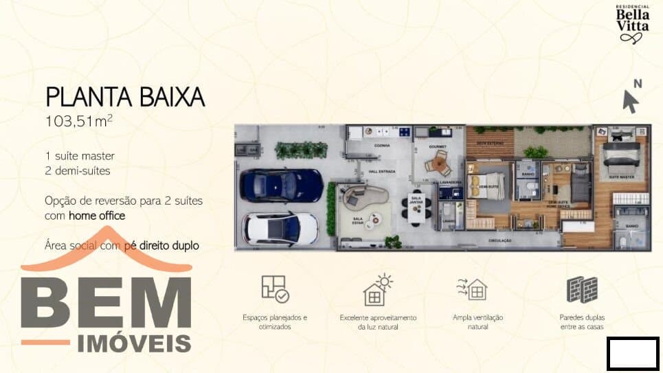 Casa para Venda com 2 quartos e 103m² no bairro Areias, em Camboriú