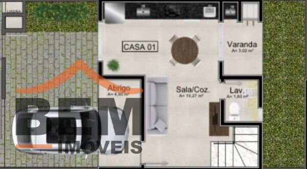 Casa para Venda com 2 quartos e 69m² no bairro Murta, em Itajaí