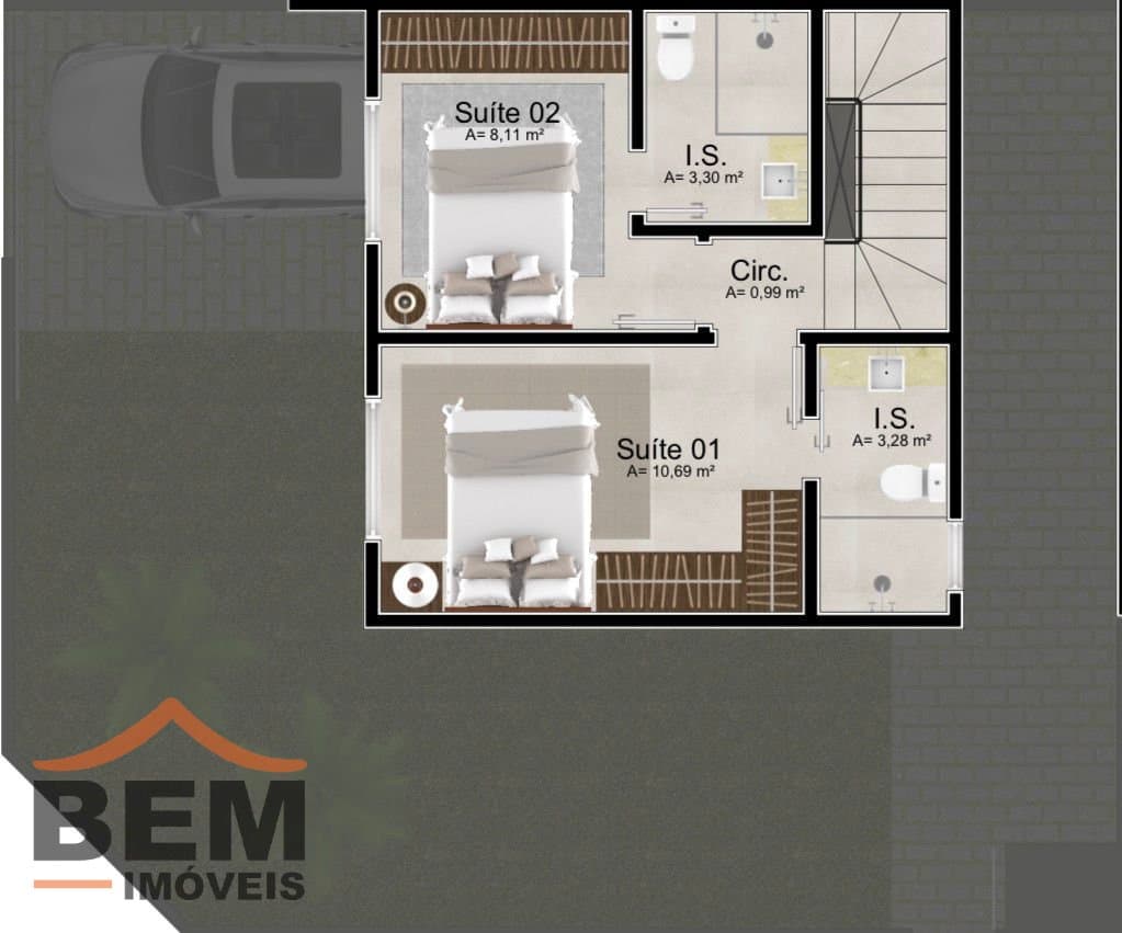 Casa para Venda com 2 quartos e 69m² no bairro Murta, em Itajaí