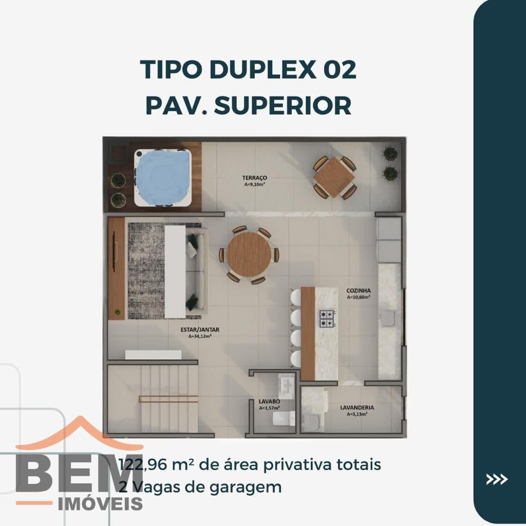 Apartamento para Venda com 3 quartos e 126m² no bairro Fazenda, em Itajaí