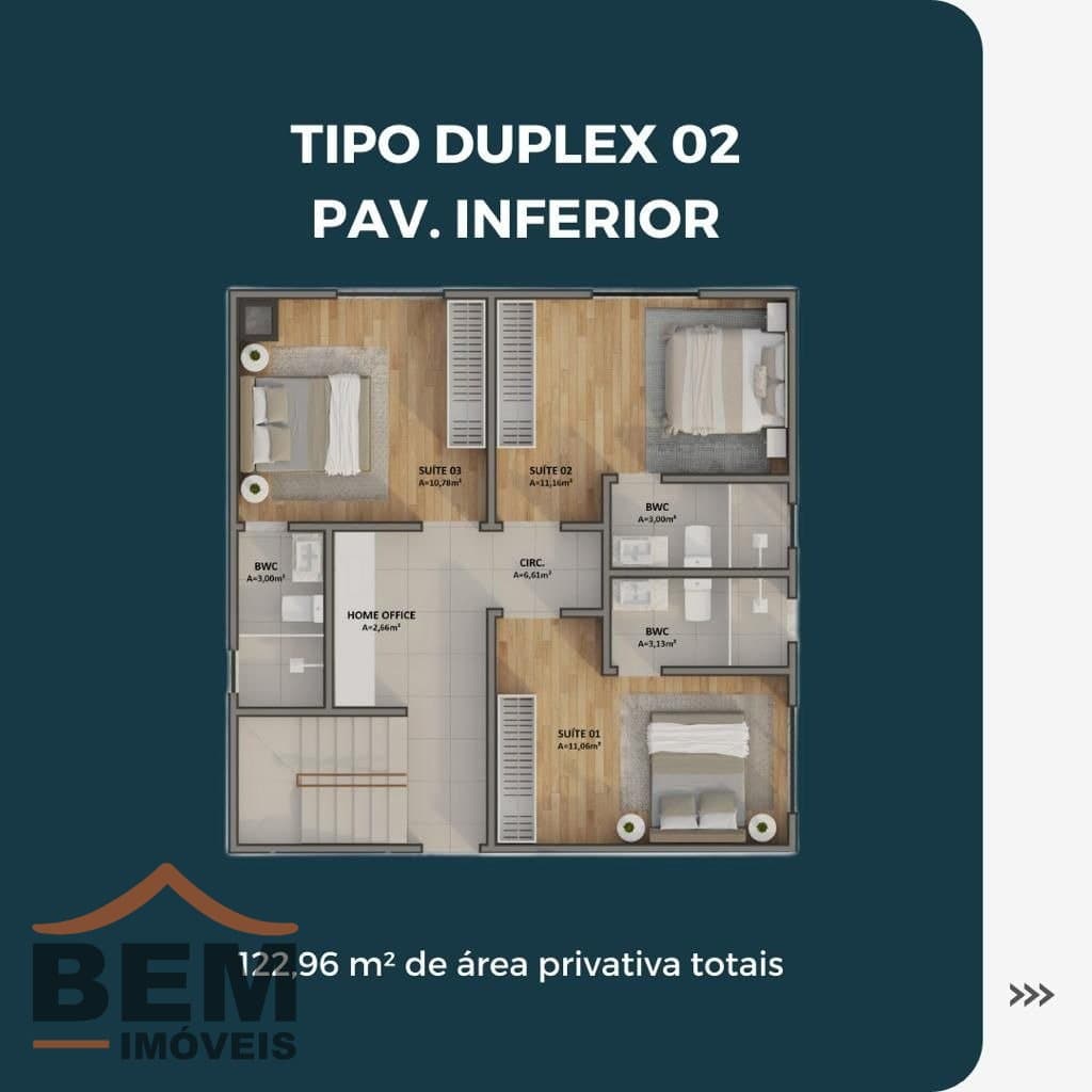 Apartamento para Venda com 3 quartos e 126m² no bairro Fazenda, em Itajaí