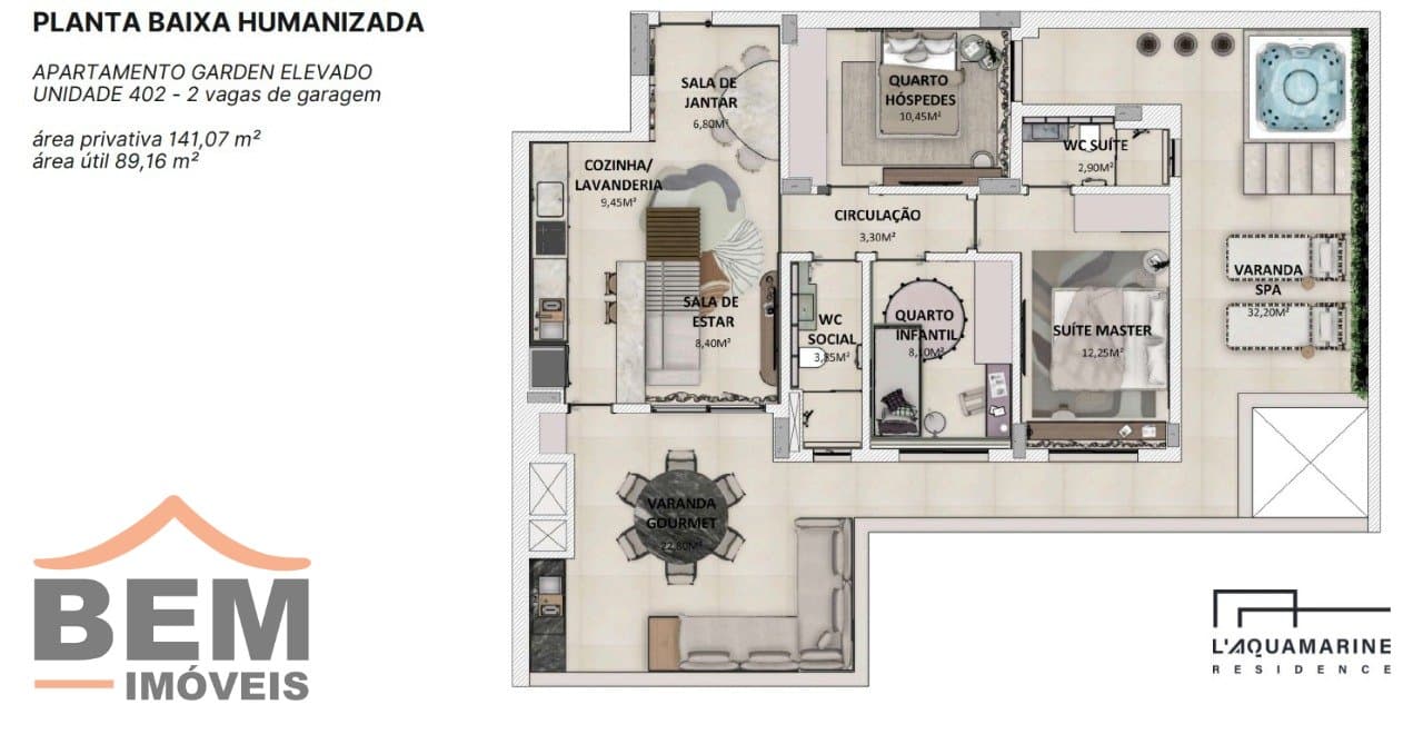 Apartamento para Venda com 3 quartos e 89m² no bairro Fazenda, em Itajaí