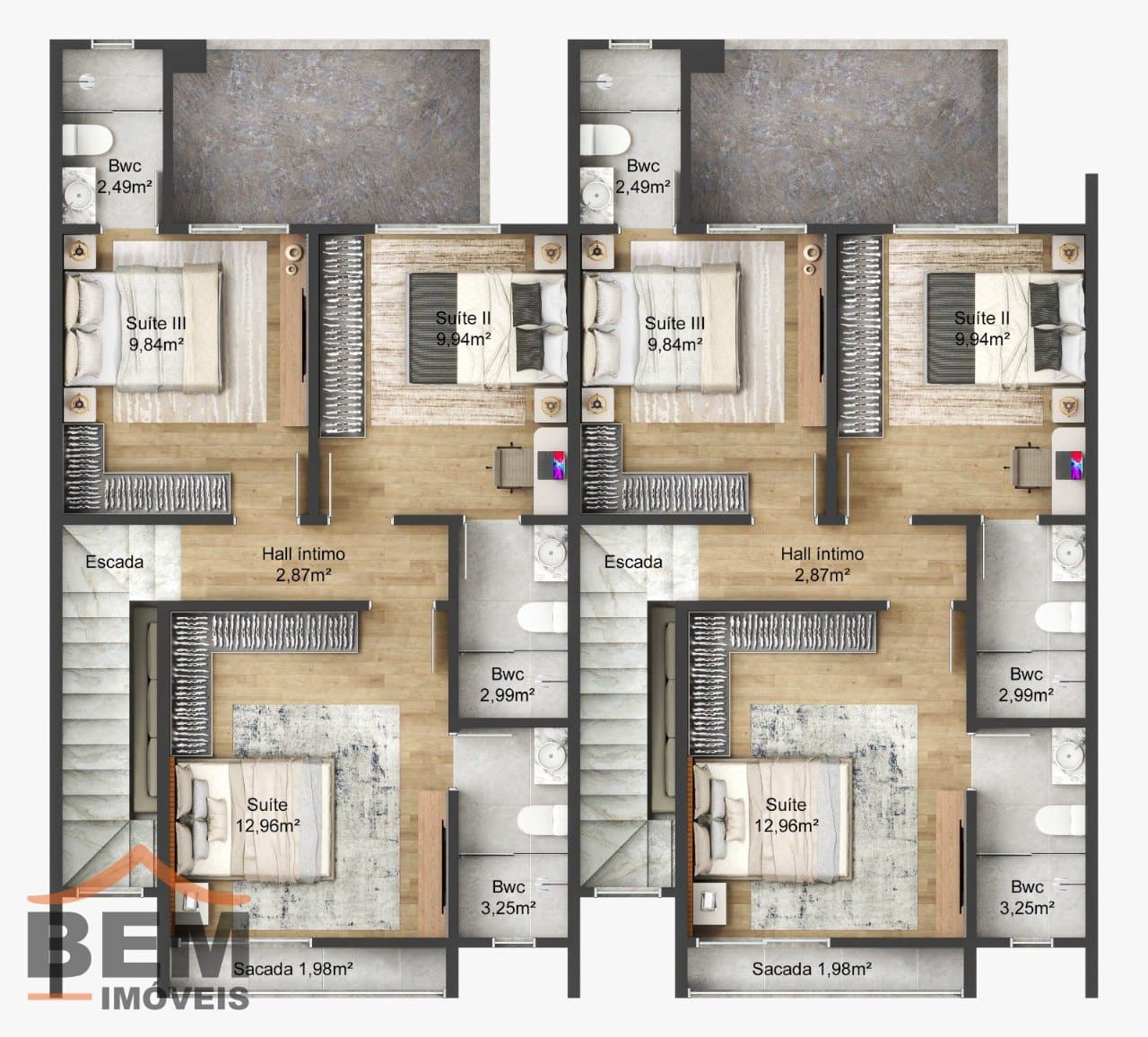 Sobrado para Venda com 3 quartos e 117m² no bairro Barra do Rio, em Itajaí