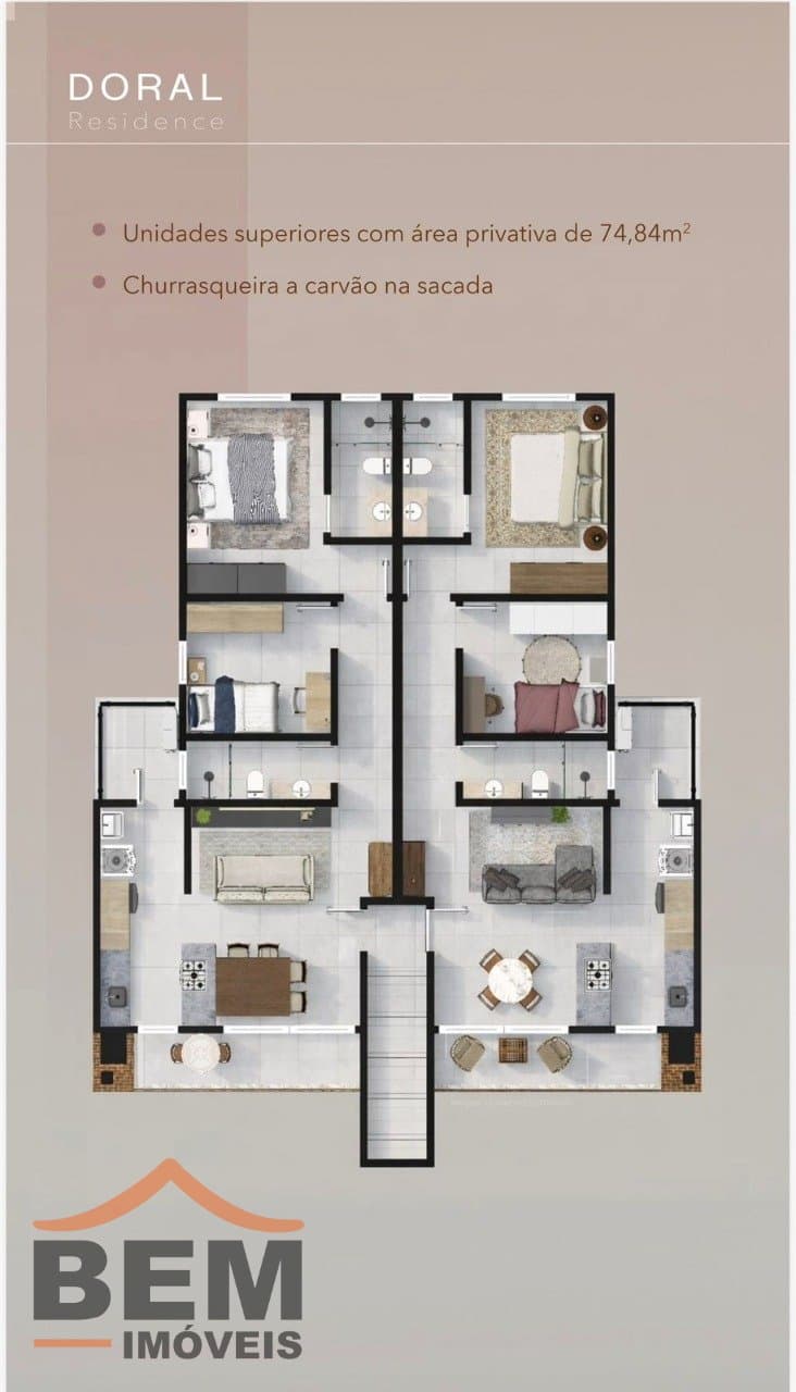 Apartamento para Venda com 2 quartos e 65m² no bairro Itaipava, em Itajaí