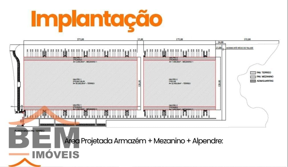 Galpão para Locação no bairro Canhanduba, em Itajaí