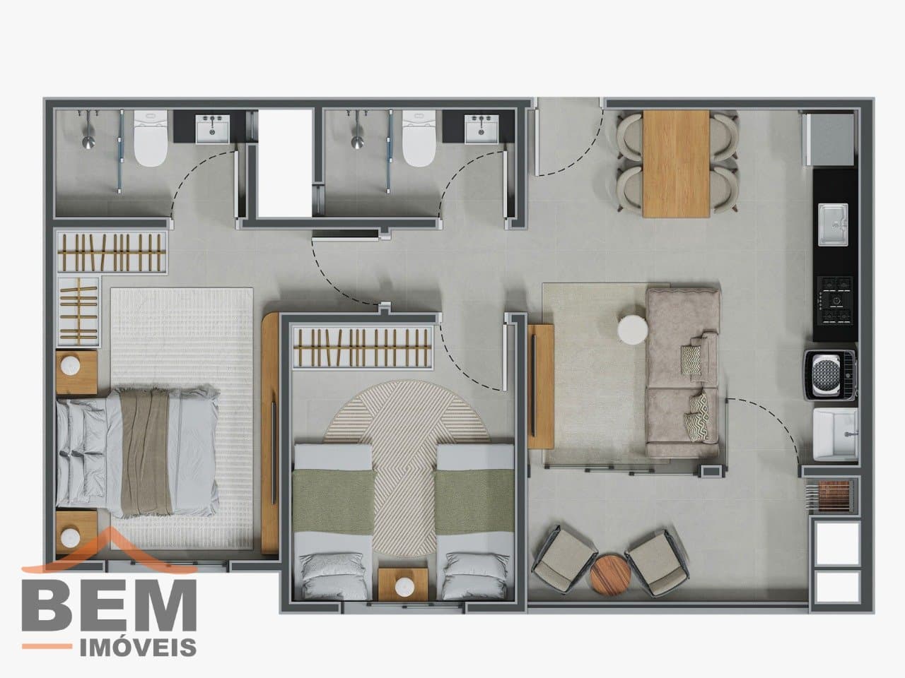 Apartamento para Venda com 2 quartos e 60m² no bairro Rio Pequeno, em Camboriú: ad406ac8-0d9c-4087-b82f-4a65e4b7a477