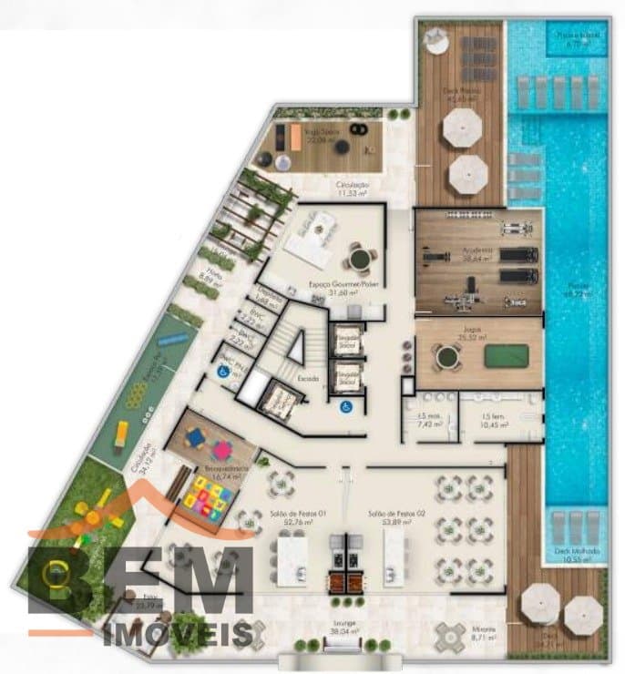 Apartamento para Venda com 3 quartos e 92m² no bairro Fazenda, em Itajai