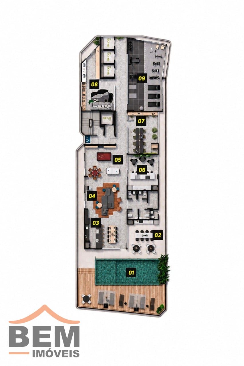 Apartamento para Venda com 1 quarto e 34m² no bairro Centro, em Itajaí